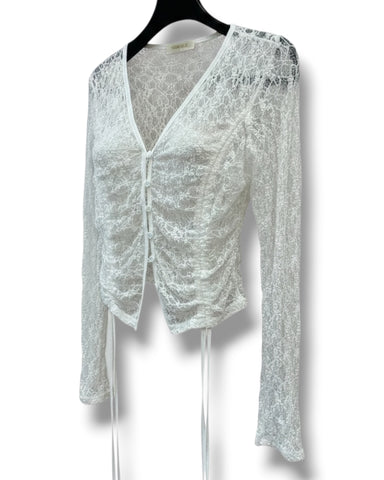 Cardigan Macramè