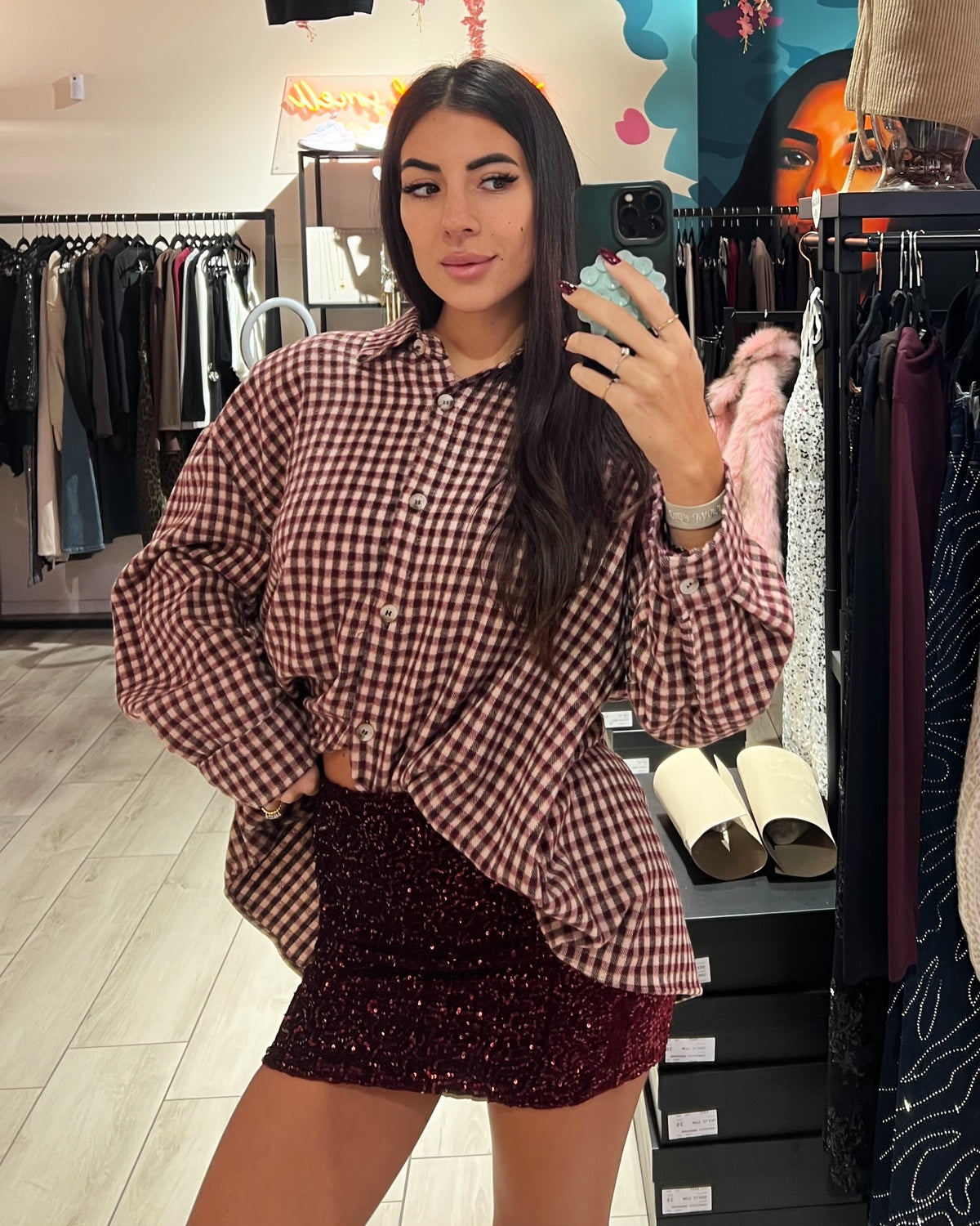 Gonna Velvet Pailettes