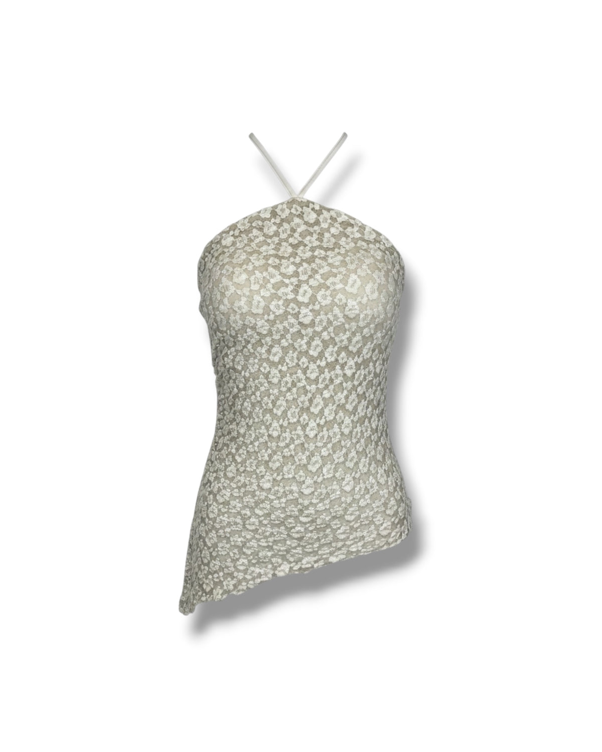 Top Macramè Asimmetrico