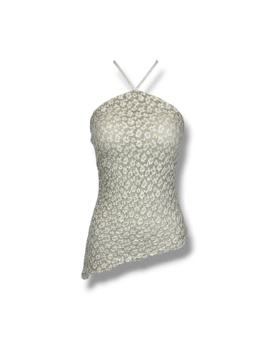 Top Macramè Asimmetrico
