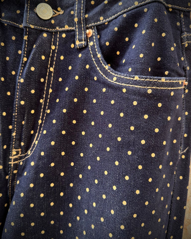 Jeans Straight Pois