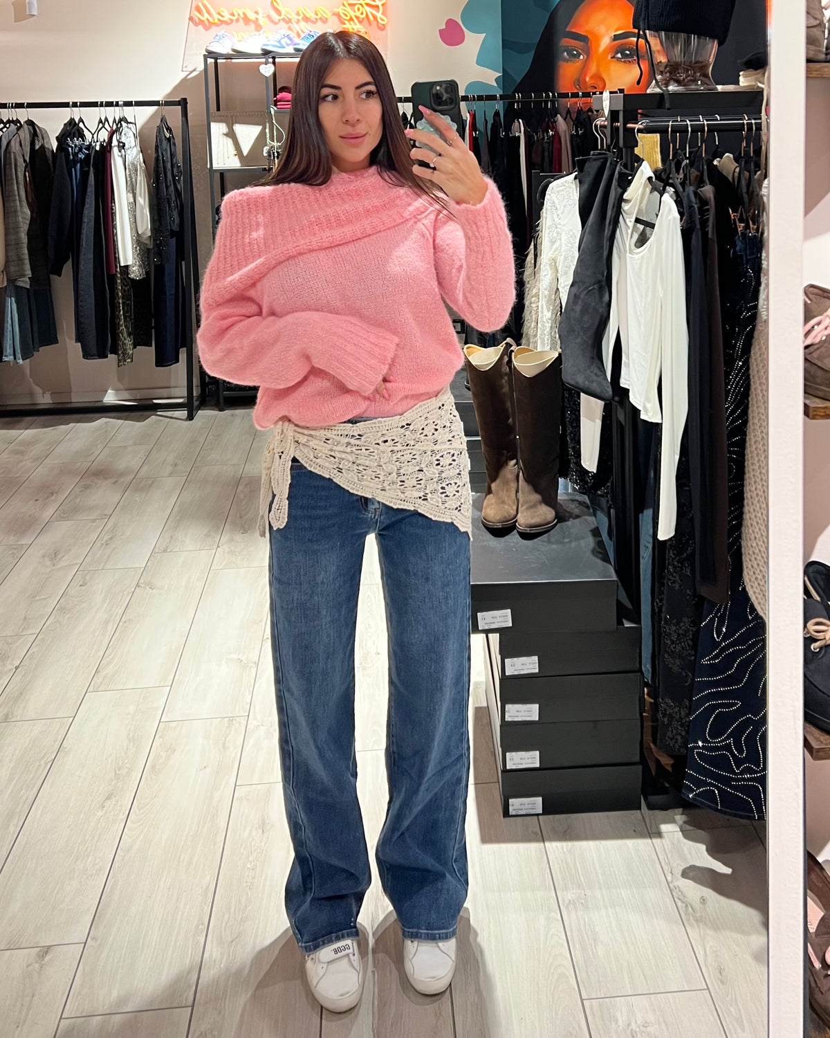 Jeans Straight + Bandana