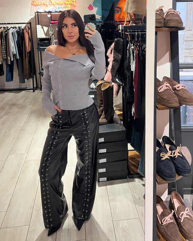 Pantalone Pelle Corsetto