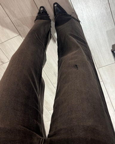 Jeans Black Brown Slavato