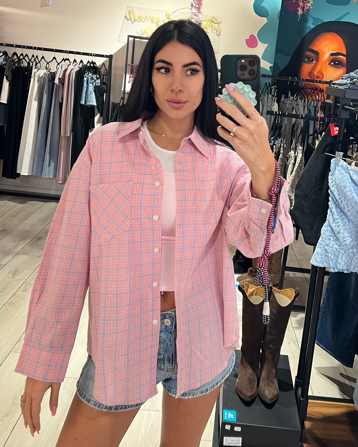 Camicia Country Strass