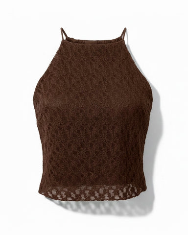 Top Halter Macramè