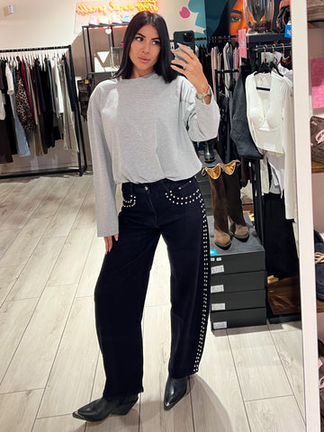 Jeans Balloon Studded