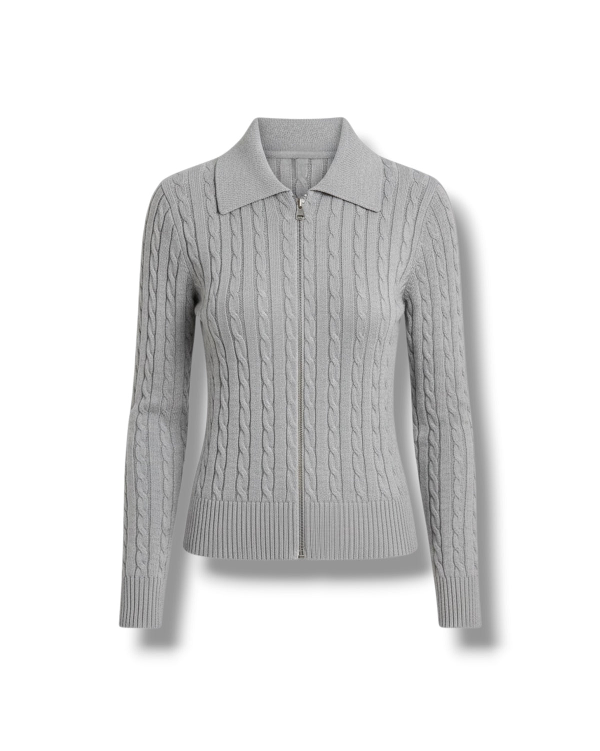 Cardigan Zip Trecce