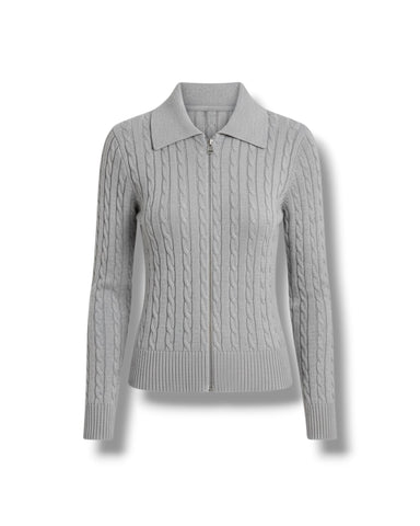Cardigan Zip Trecce