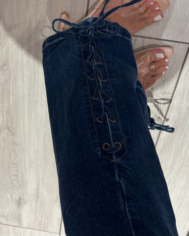 Jeans Flare Corsetto
