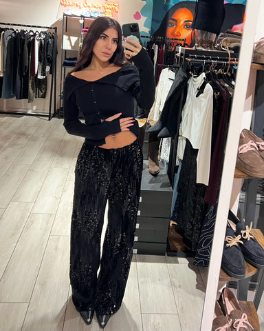 Panta Tuta Velvet Paillettes