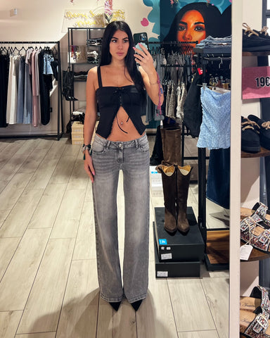 Jeans Low Waist Grey