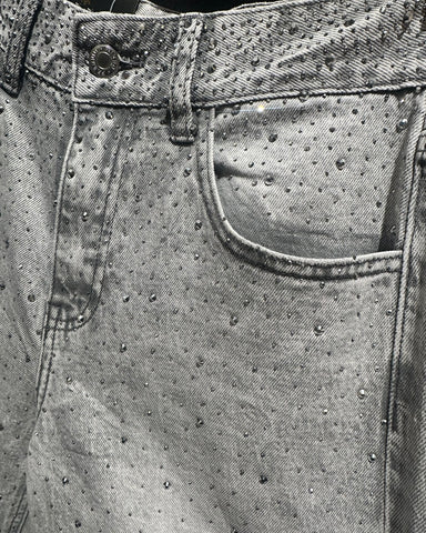 Jeans Grey Strass