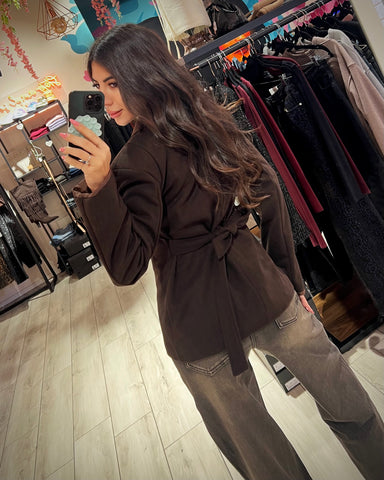 Blazer Spallato Spiga