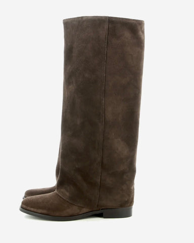 Stivali Scamosciati Piegone