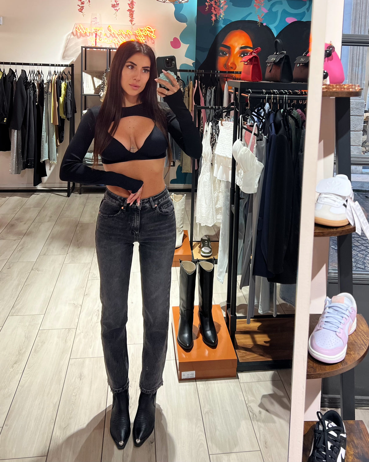 Jeans Straight Black