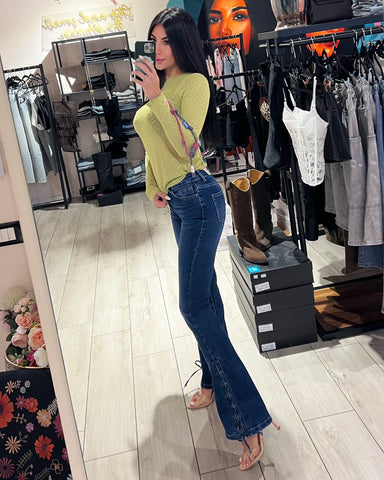 Jeans Flare Corsetto