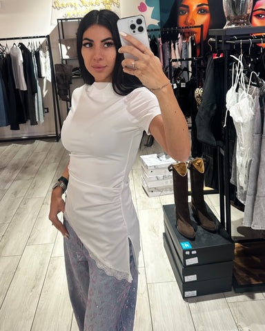 T-shirt Stretch Fondo Pizzo