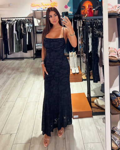 Dress Long Pizzo Flowers