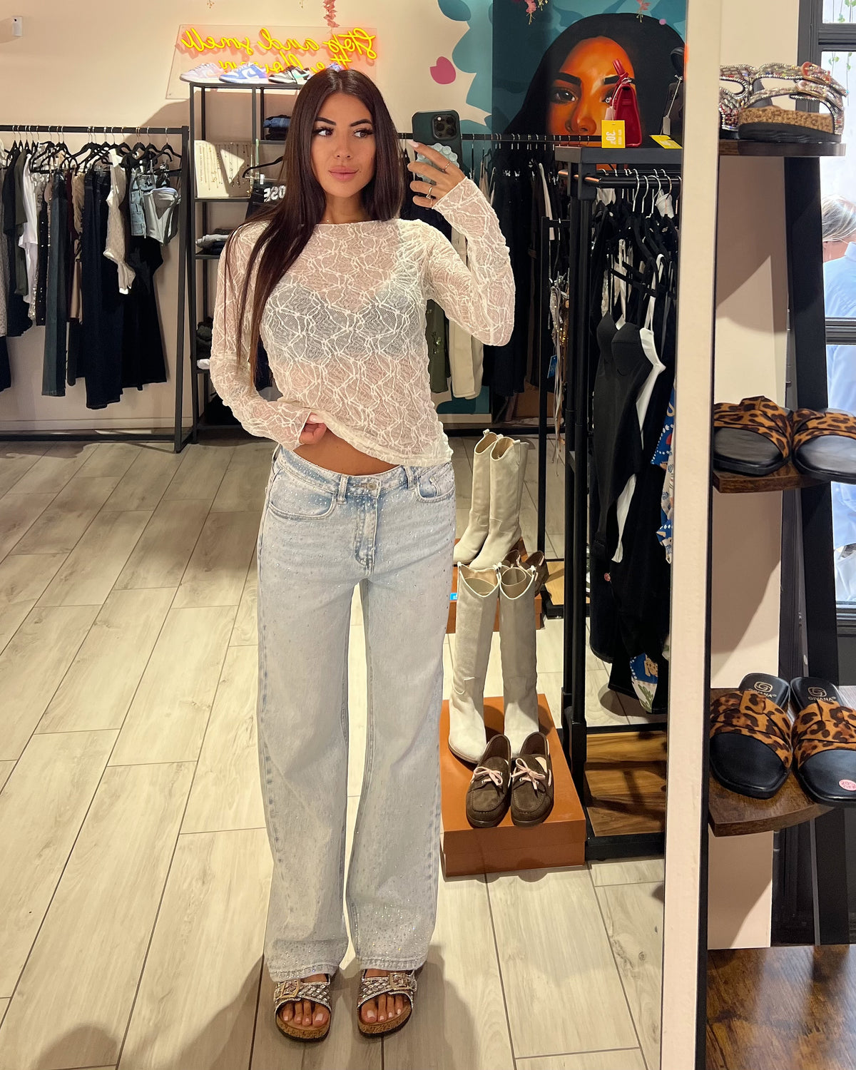 Jeans Strass Updown Denim
