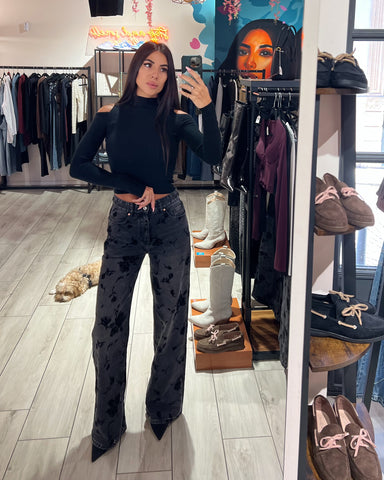 Jeans Velvet Roses