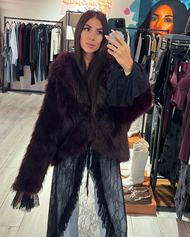 Pelliccia Mantella Hoodie