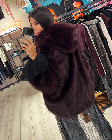 Pelliccia Mantella Hoodie