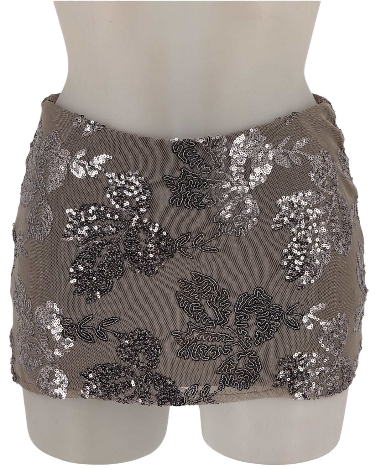Minigonna Flowers Paillettes