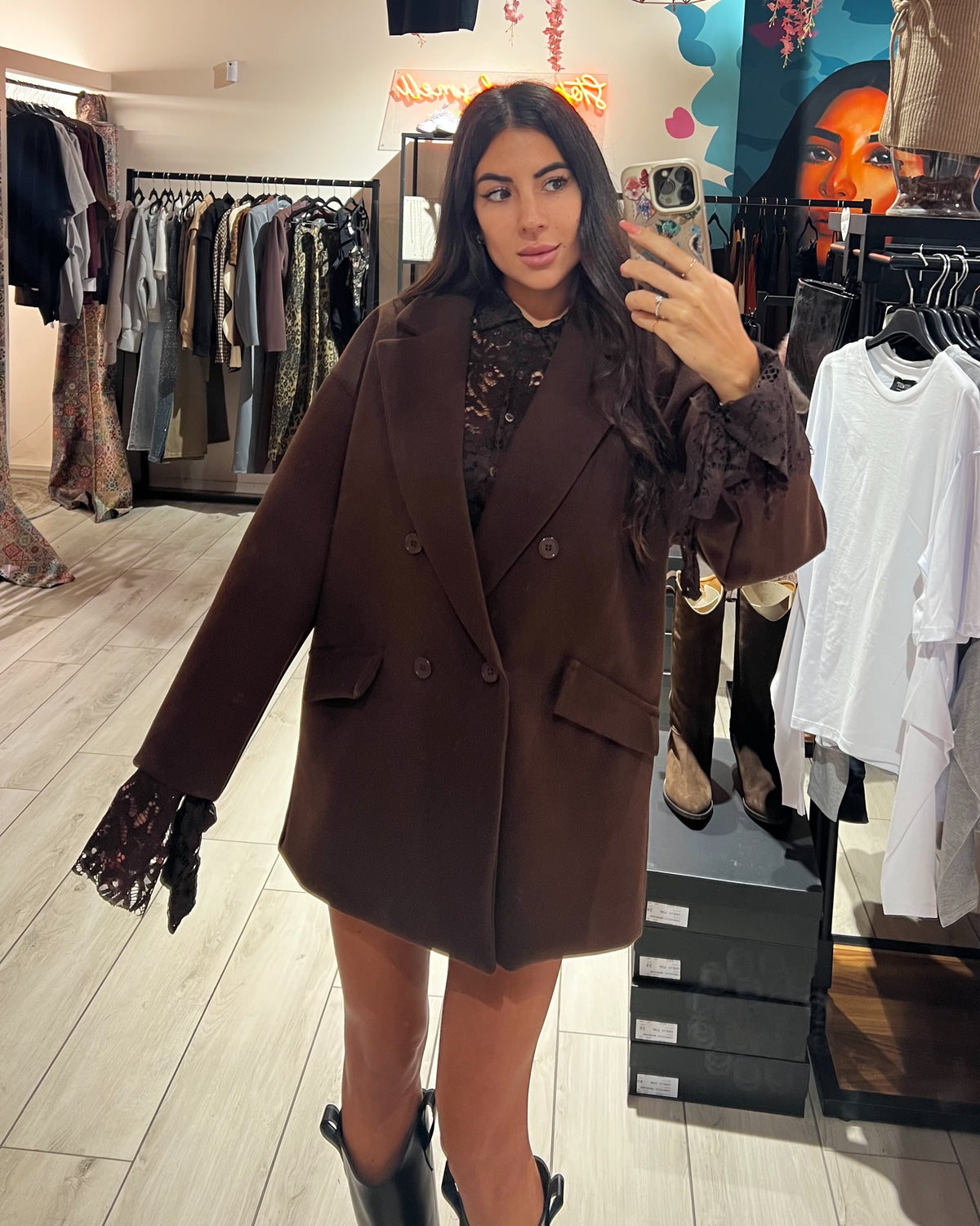 Cappotto Midi Over Doppiopetto