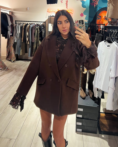 Cappotto Midi Over Doppiopetto