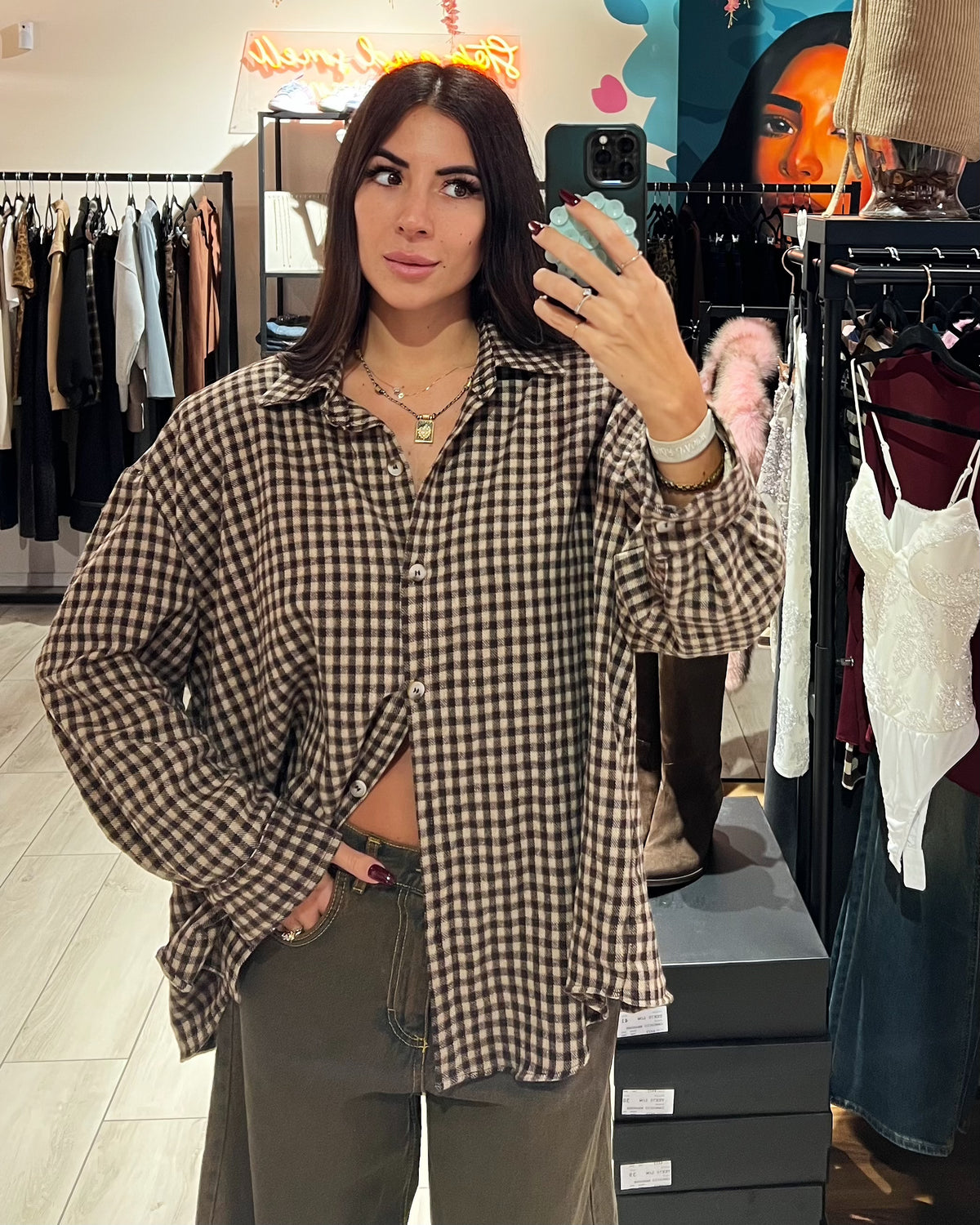 Camicia Quadri Spallata