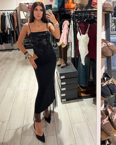 Dress Long Flowers Paillettes II