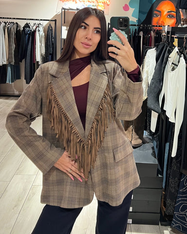 Blazer Quadri & Frange II