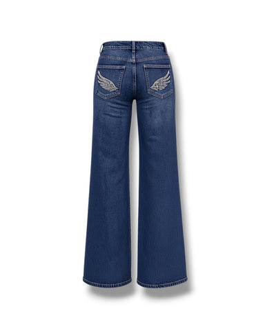Jeans Wings Strass