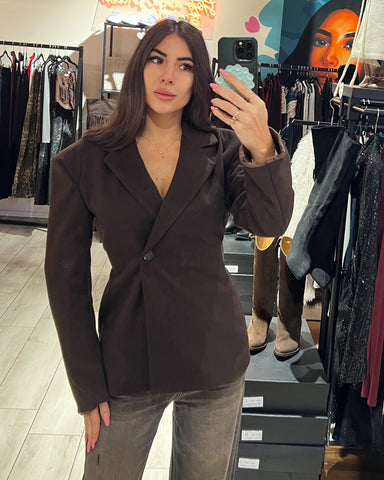 Blazer Spallato Spiga