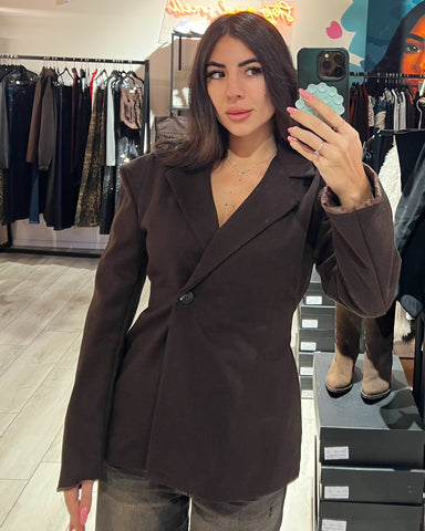 Blazer Spallato Spiga