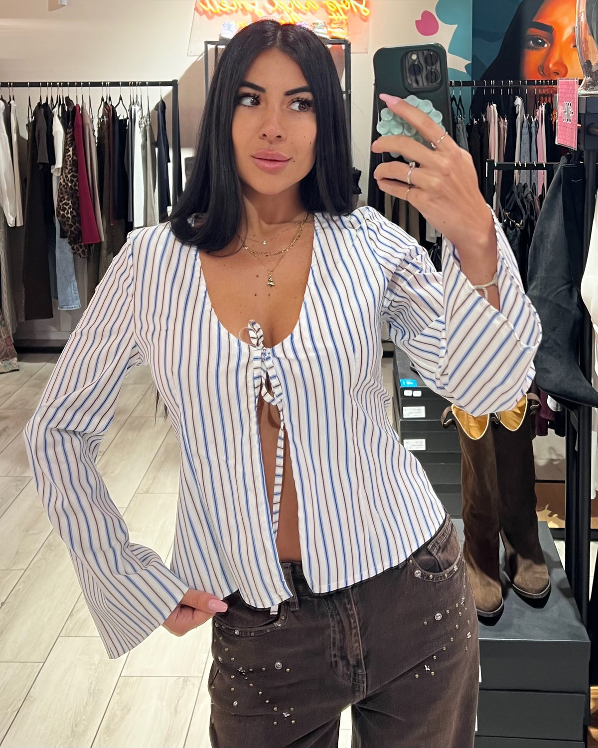 Top Camicia Stripes