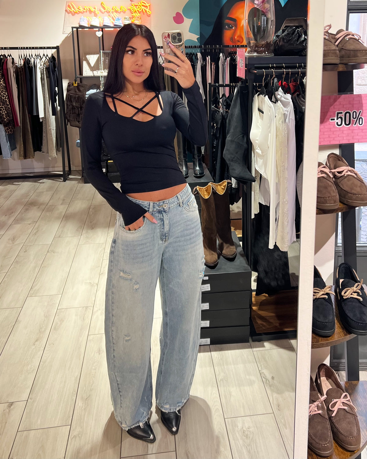 Jeans Balloon Ripped