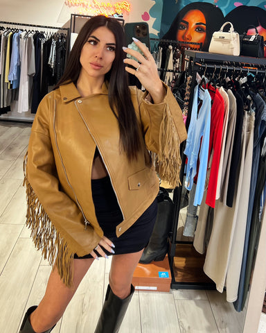 Chiodo Oversize Frange