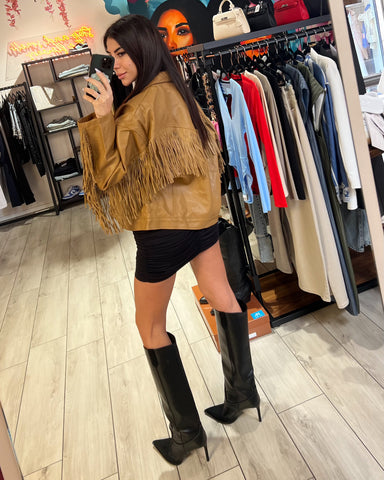 Chiodo Oversize Frange