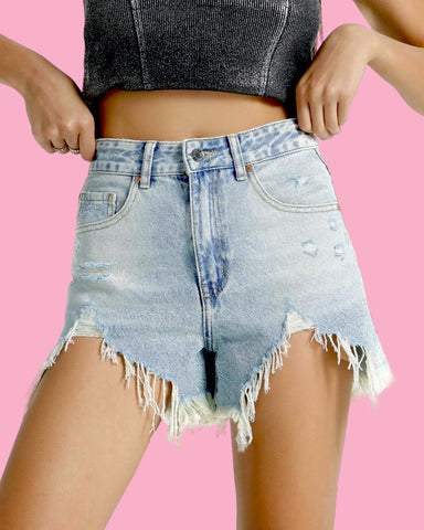 Shorts Denim Ripped Up