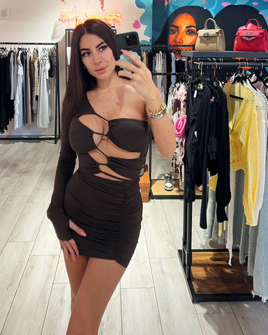 Dress Monospalla Cut Out