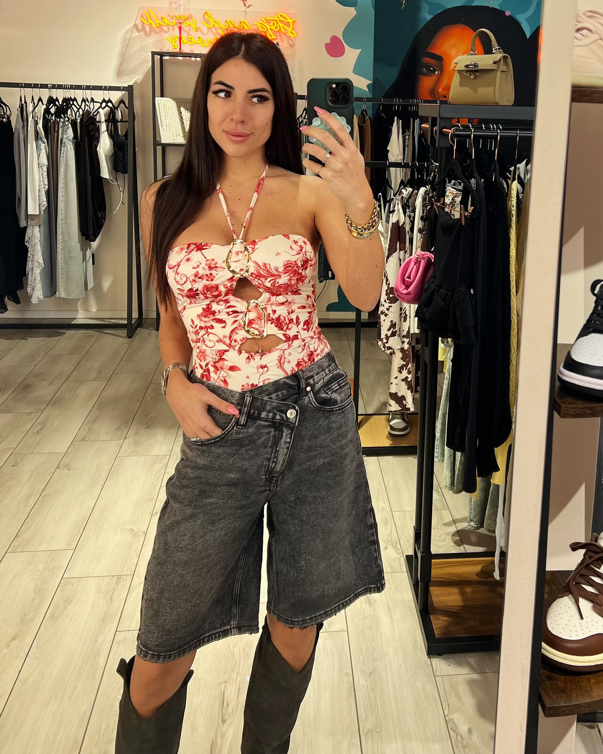 Jorts Diagonal Zip