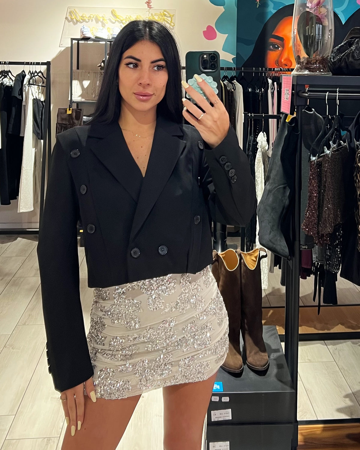 Blazer Crop 1000 Bottoni