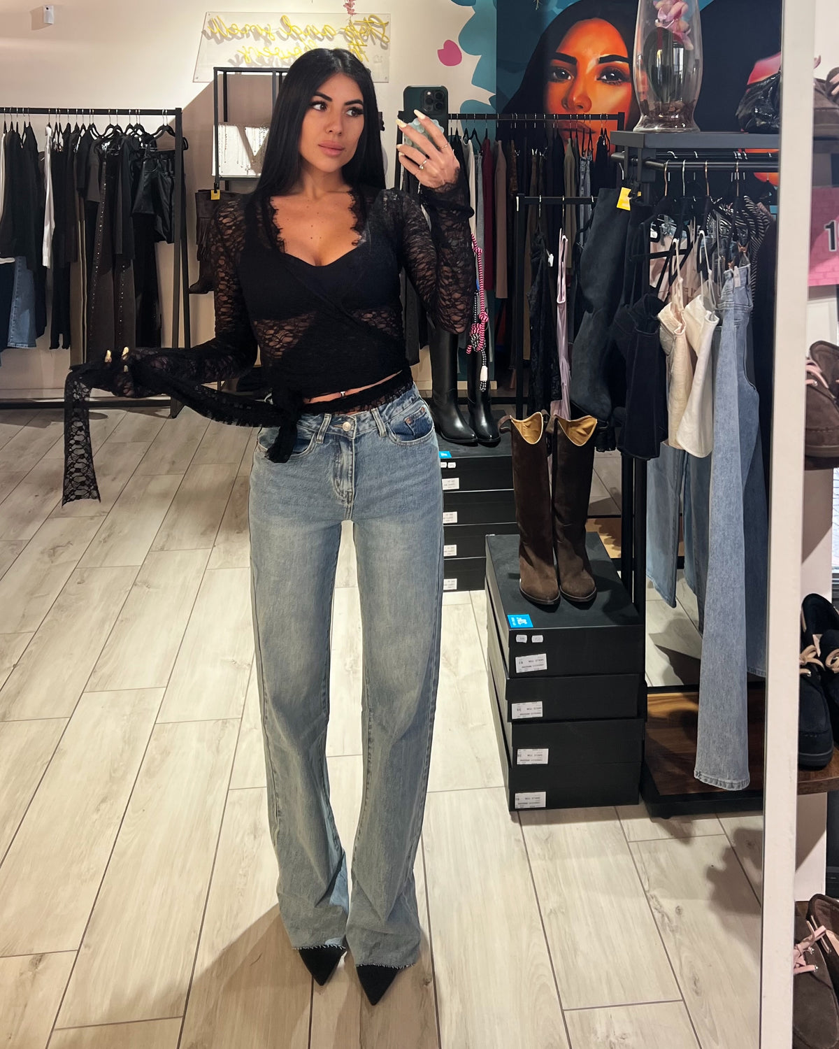 Jeans Straight Super Long