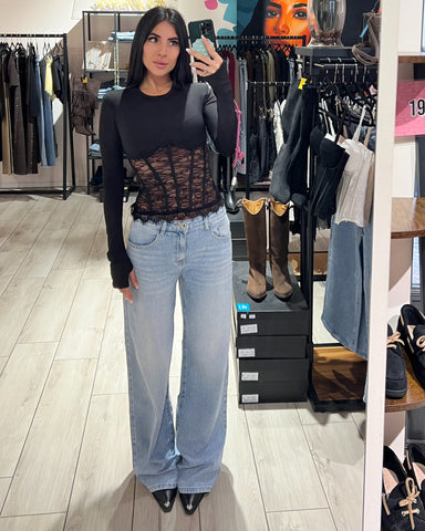 Jeans Palazzo Light Blue