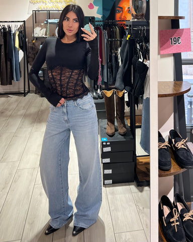 Jeans Palazzo Light Blue