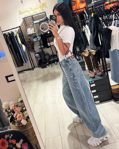 Jeans Borchie di Luce